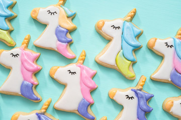 Unicorn sugar cookies