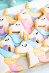Unicorn sugar cookies