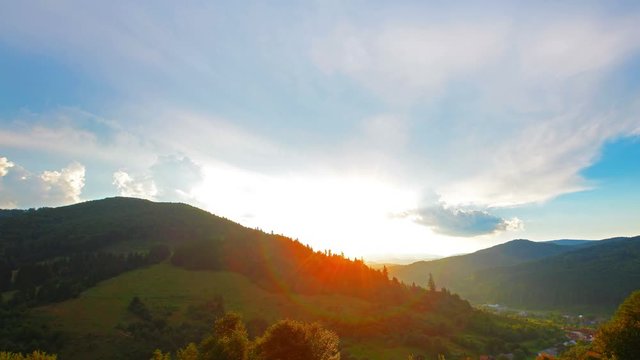 mountain landscape. 4K. FULL HD, 4096x2304.