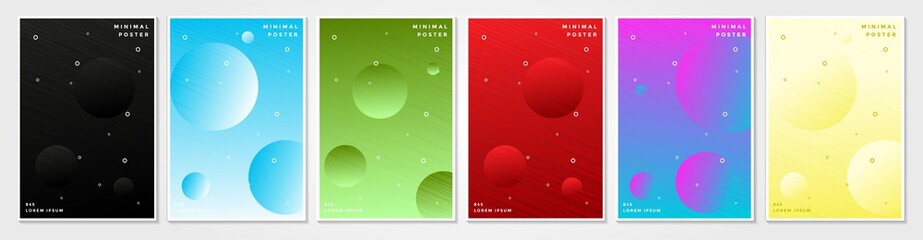 Minimal covers design. abstract geometric circle background 