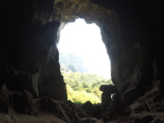 洞窟からの眺め
