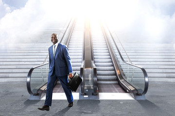 Shortcut to his success. Mixed media