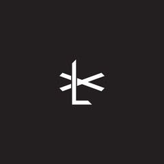Fototapeta na wymiar LX Initial letter overlapping interlock logo monogram line art style