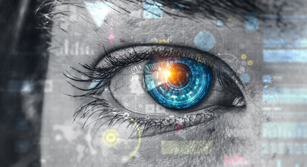 Person identification and scanning . Mixed media