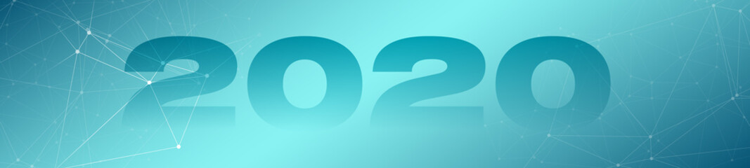 2020 tech connection, geometric pattern background