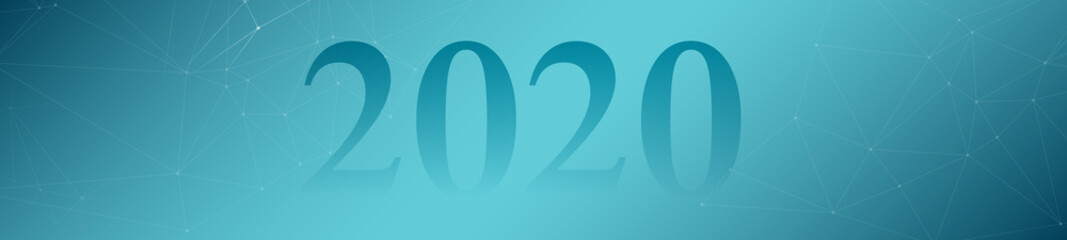 2020 technology innovation abstract banner concept