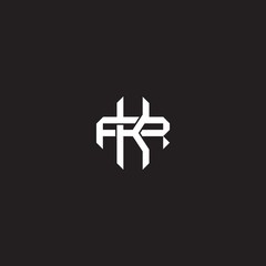 Fototapeta premium Initial letter overlapping interlock logo monogram line art style