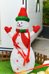 snowman in the outdoor vertical composition