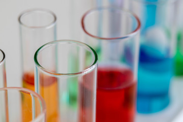 concept of medical, chemicals or scientific laboratory research and Innovation in the laboratory. Scientific equipment for laboratory use Various laboratory equipment for laboratories