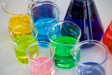 concept of medical, chemicals or scientific laboratory research and Innovation in the laboratory. Scientific equipment for laboratory use Various laboratory equipment for laboratories