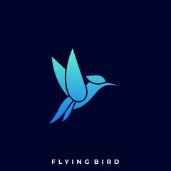 Obraz premium Flying Bird Illustration Vector Template