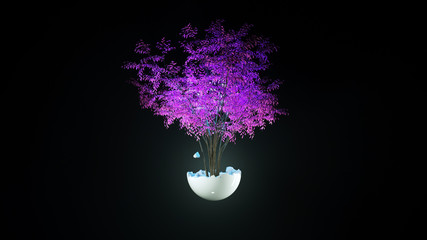 Tree nature leaft 3d background