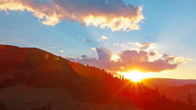 mountain landscape. timelapse. 4K. FULL HD, 4096x2304.