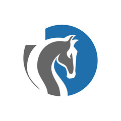 horse head Logo design pride and beauty sign symbol Vector illustration