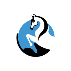 horse head Logo design pride and beauty sign symbol Vector illustration