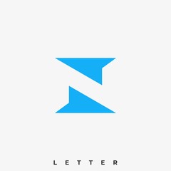 Abstract Letter Illustration Vector Template