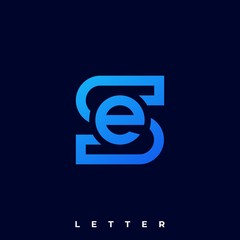 Abstract Letter Illustration Vector Template