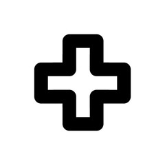 Hospital icon vector image Nursing or Treatment Symbol