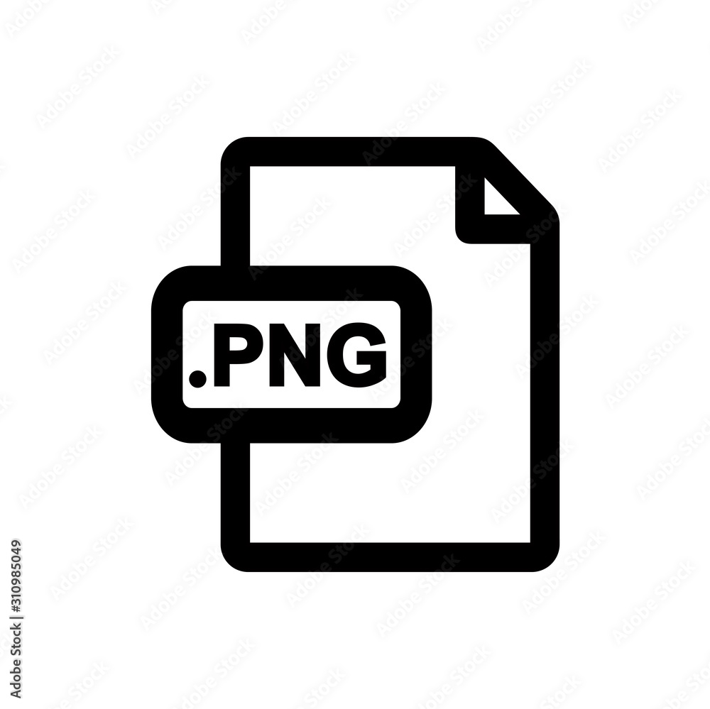 Poster png file format icon,vector illustration. flat design style. vector png file format icon illustratio