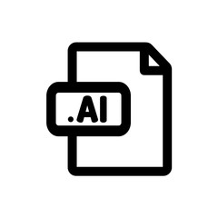 ai file format document type colored icon illustration raster
