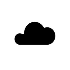 Cloud icon vector isolated on white background