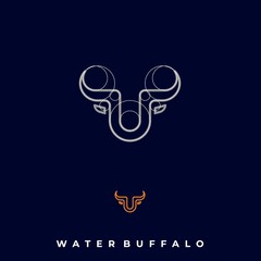 Water Buffalo Illustration Vector Template