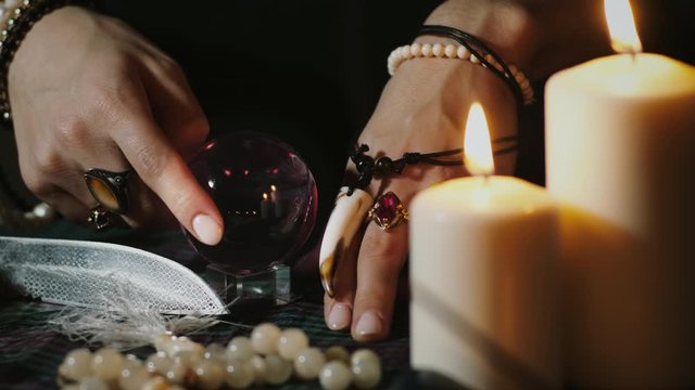 Prophecy with crystal ball