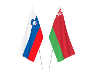 Slovenia and Belarus flags