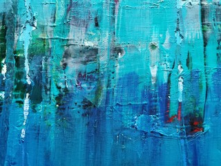 blue aquamarine paint on wall