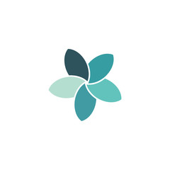 Obraz premium Beauty plumeria icon flowers design illustration
