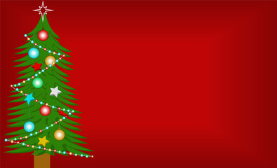 A beautiful red Christmas background