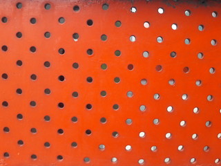 abstract orange holes pattern background