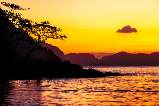 Subtropical Landscape in Bacuit Archipelago, Palawan