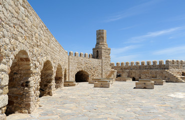 La terrasse de la forteresse de Koulès à Héraklion en Crète