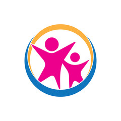 KIDS LOGO CONCEPT VECTOR TEMPLATE