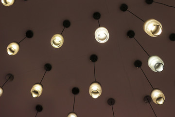 Ceiling pendant light in modern style for home or restaurant decor.