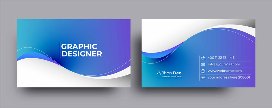 Modern Business Card - Creative and Clean Business Card Template.