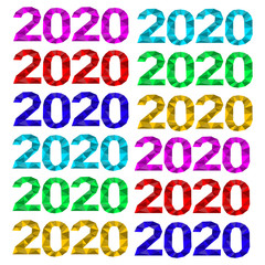 background new year 2020 vector design