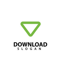 Download logo template design vector, illustration icon