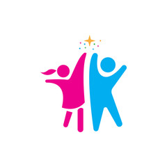 KIDS LOGO CONCEPT VECTOR TEMPLATE