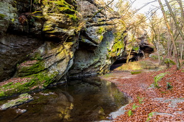 Fototapeta premium Zidova strouha - stream near Bechyne in Czech Republic.