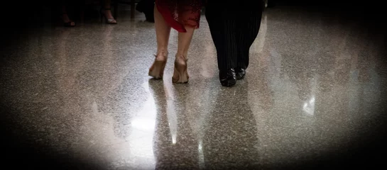 Fototapete Rund Detail of tango shoes © ssviluppo