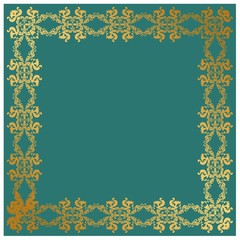 Ethnic pattern. Abstract greeting card, background with flowers and decorative leaves. For gifts, decoration and invitations for your design. With a place for you inscription.