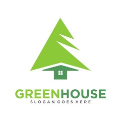Creative Green House Logo Design