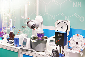 Chemical equipment in lab
