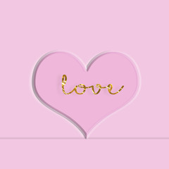 sfondo rosa con cuore