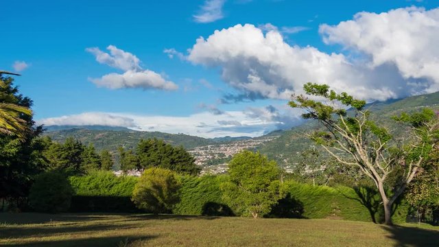 Time-lapse: Sunny day at Bocono mountains, Trujillo State. Venezuela