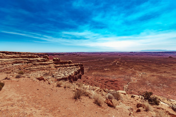Naklejka premium Overview of San Juan River Canyons from Muley Points