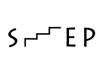 typography of the word STEP