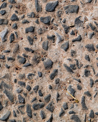 Concrete road surface in Thailand